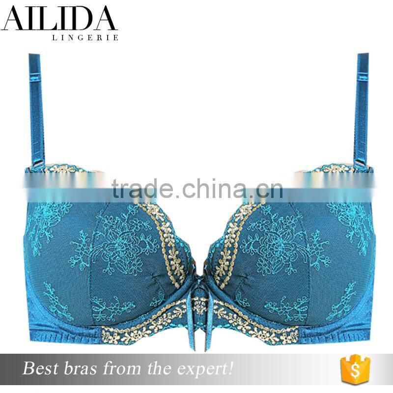Womens Push Up Bra Set Pattern Underwear Lace Flower Sexy Underwire Bra