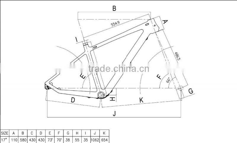 China OEM Carbon frame bike race road bicycle carbon fiber frame