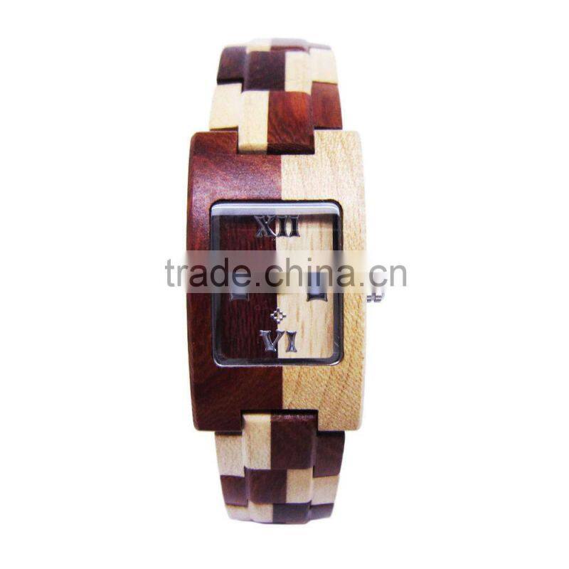 New Design Retro Watch Stock Handmade Wood Watch Fashion Ladies Bracelet Watches Wholesale Price 2014