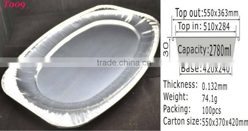 21" Alminum Foil large Platter T009