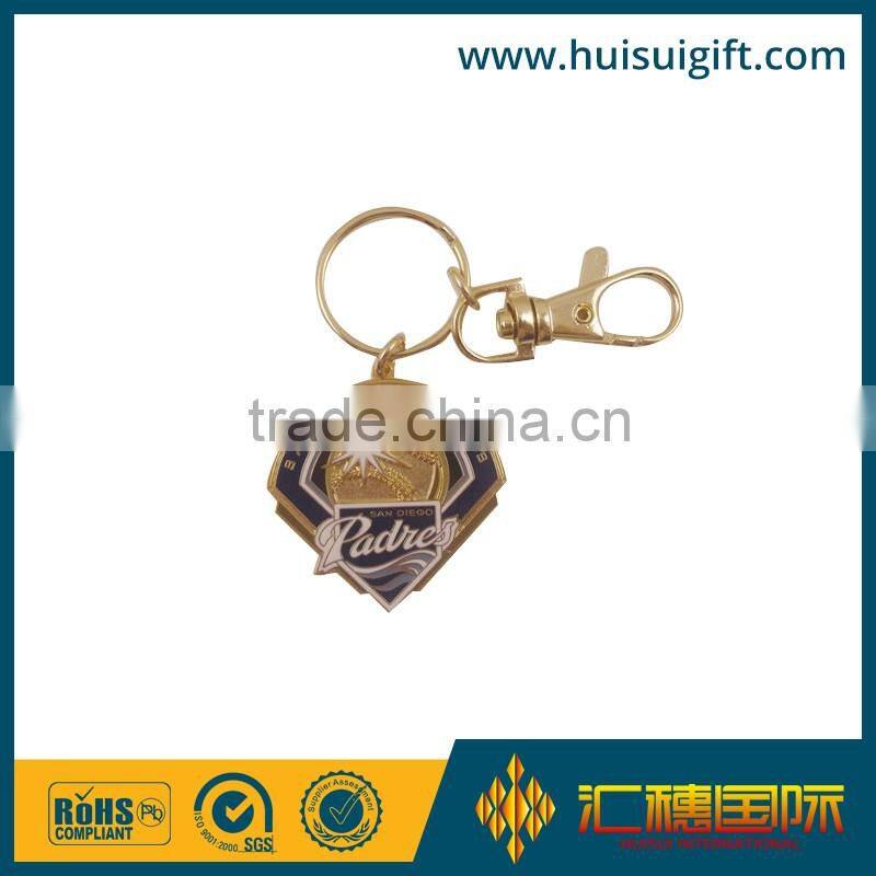 high quality promotional business medal design metal keychain