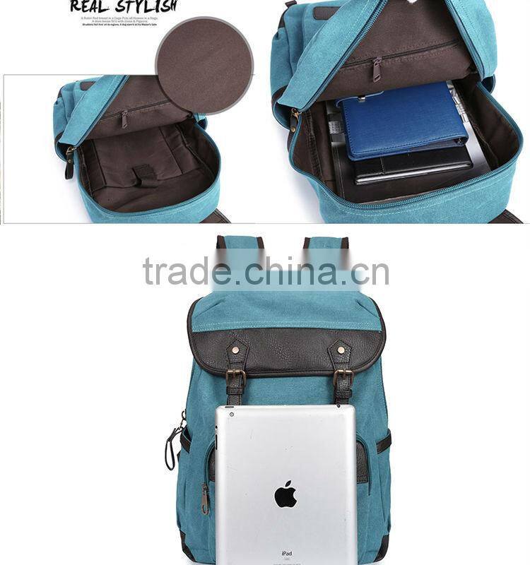 2015 hot sale fashion machinery sale teenager canvas school bagpack