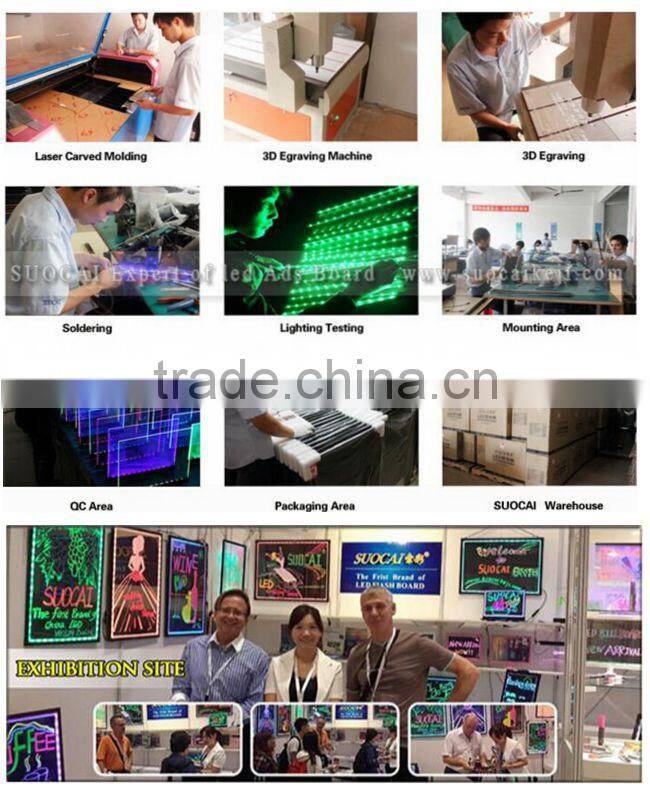 Alibaba express outdoor led restaurant menu board writing 2015 new products