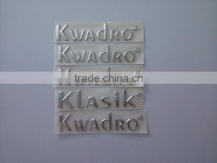 High quality self adhesive customized metal sticker