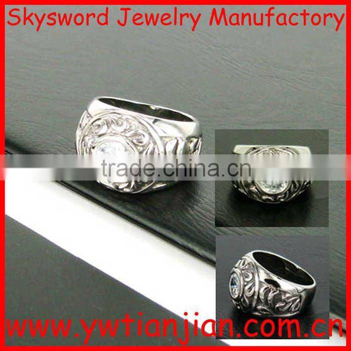 2011 fashion new design stainless steel jewelry ring(SSJ-013)