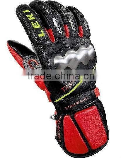 titanium leather glove protectors, protector for motorbike glove