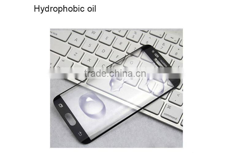 New premium phone 3d tempered glass screen protector for samsung S7 edge plus