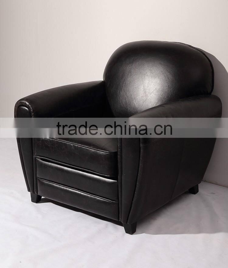 American luxury club sofa combination retro wooden sofa