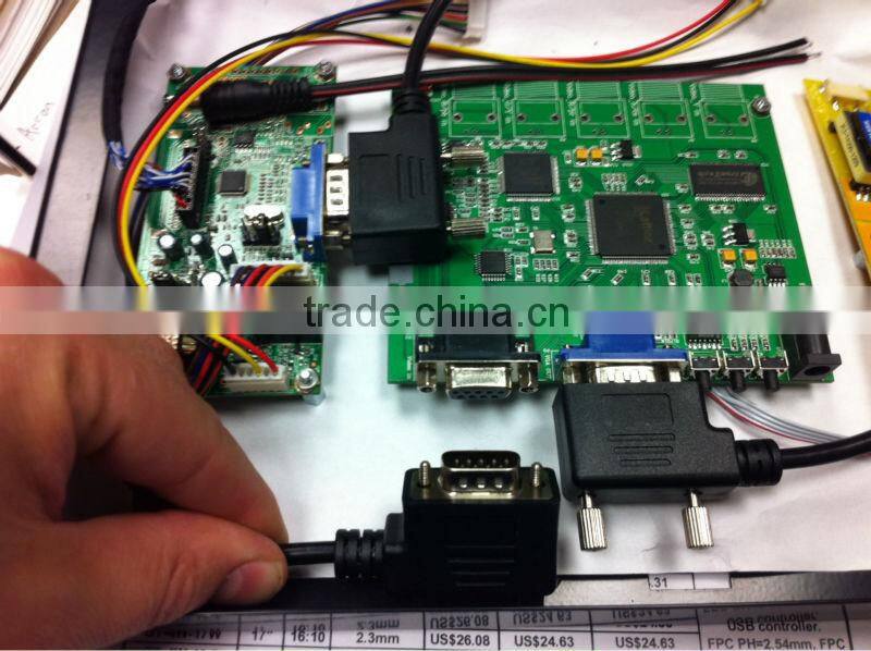 Cable serial right angle & cable serial DB15 VGA male to Female and DB9 Male to female cable