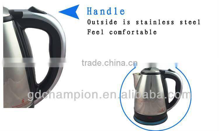 electric fast best stainless steel kettle kitchen home appliance 1.8L used stainless steel appliances