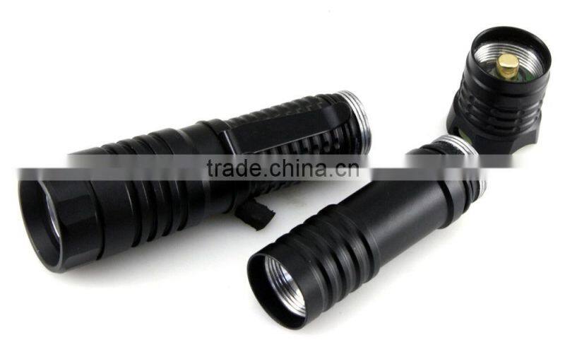Removable 1AA or 2AA Batteries Powered High Power XP-E R2 LED Torch Light