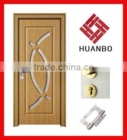 Interior wooden PVC MDF Doors for hotels (HB-8222)