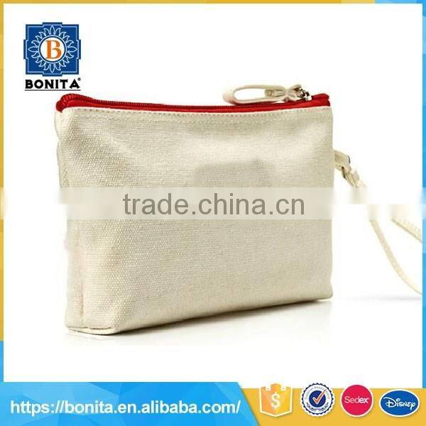 Concise design white lightweight and durable canvas folding cosmetic box