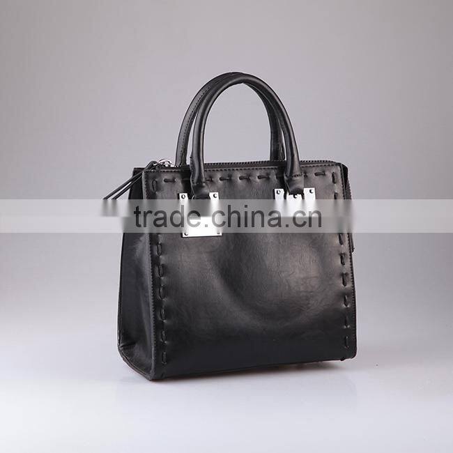 4020- Latest 2016 design shoulder strap ladies fashion genuine leather handbags carteras de cuero