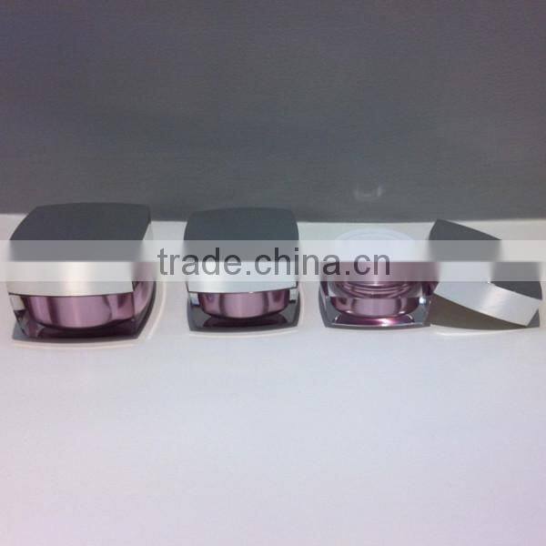 square shape cosmetic container whole set acrylic cosmetic packaging