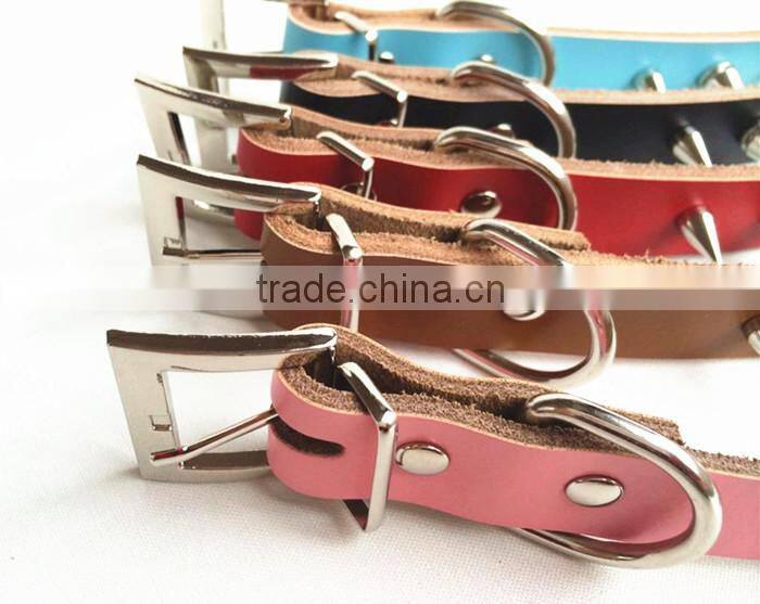 fashion design cow leather dog chains dog choke chain