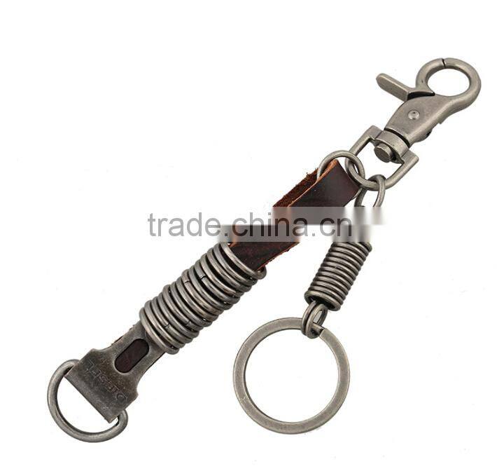 Men's Vintage leather accessories leather keychain