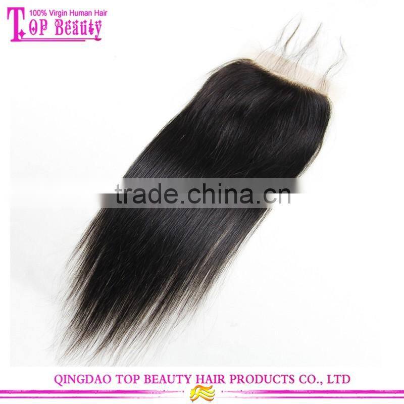 Qingdao Factory Price Hair Closure Piece Vrigin Brazilian Straight Lace Closure Free Parting Lace Closure