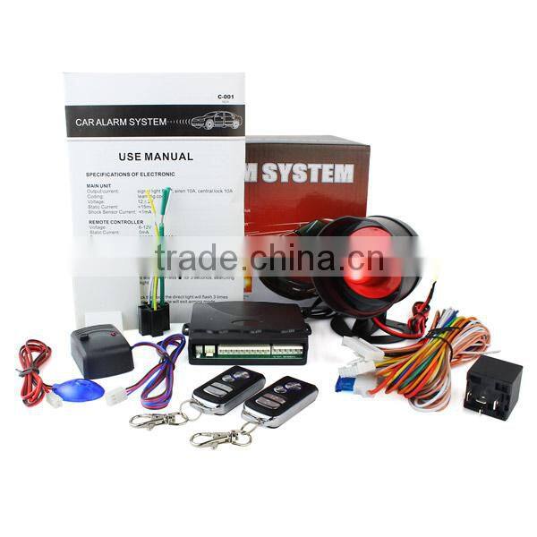 315MHZ-433MHZ C-001 Unidirectional Car Alarm System