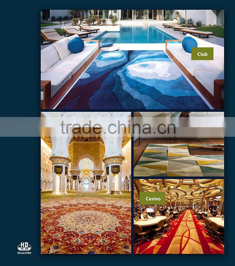Machine Made Digital Technology Solution Dyed Nylon Carpet