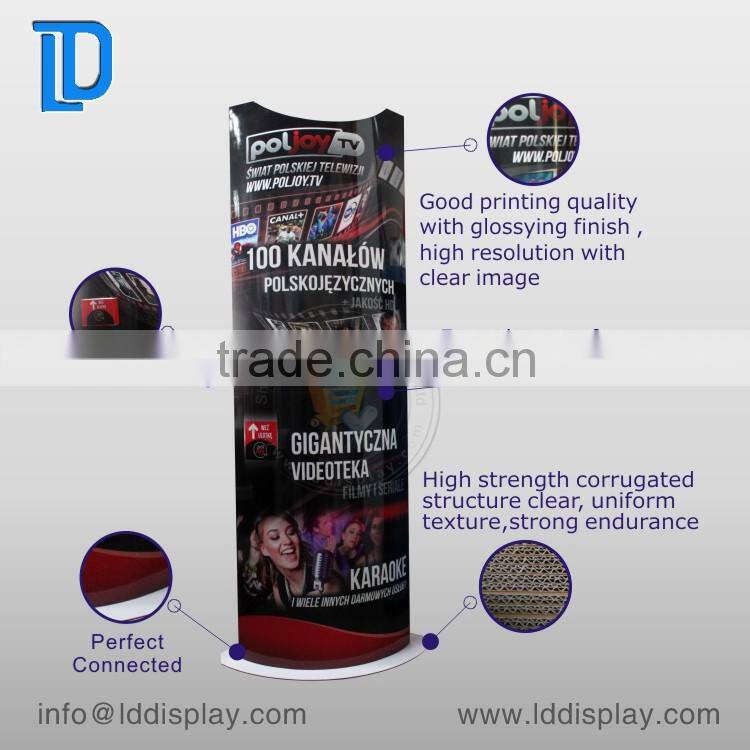 Pop up stand point of sale cardboard display stand