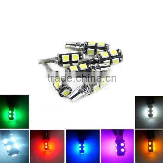 T10 9 led 5050 smd Canbus Error Free AUTO Clearance Lights W5W 194 CAR door LIGHT reading lamps dome bulbs Wedge Interior Side