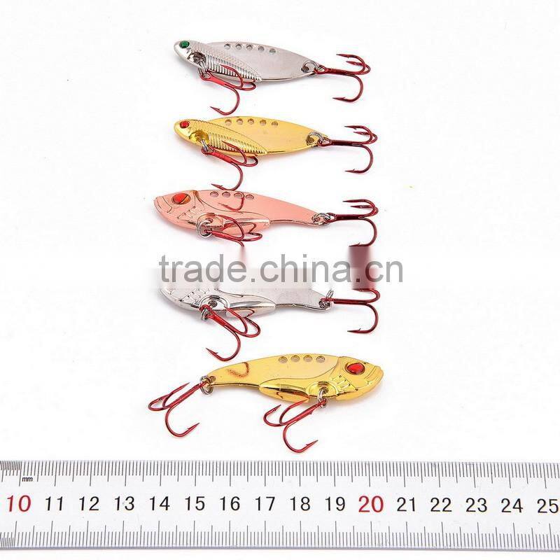 Top Fishing Lure 6# Red Hook Fishing Tackle 3 colors Spoon Lures Metal Lure
