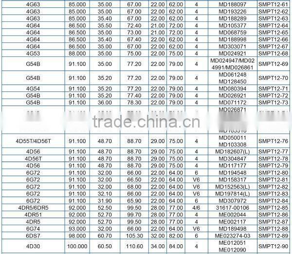 Piston For MITSUBISHI G11B Engine piston OEM MD030312