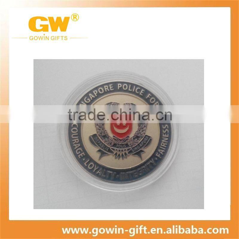 Zinc alloy casting engraved customized blank silver coin