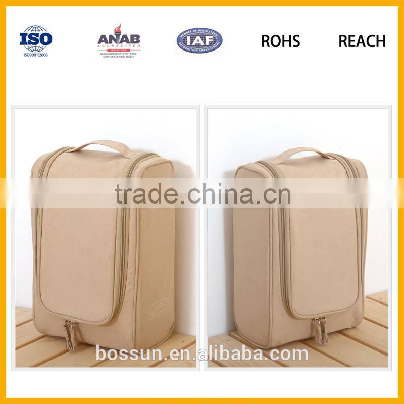 Nylon portable waterproof travel shoe printing Polyester bags