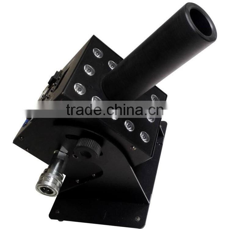 CE LVD EMC FCC Stage Special Effect DMX512 Cryo FX Blast CO2 Cannon Column 3in1 RGB 12*3w LED Mini Smoke Machine