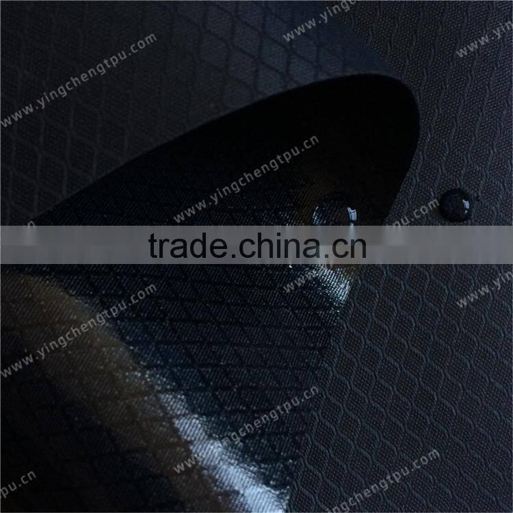 Eco-friendly Outdoor Bag Fabric 210D Nylon Diamond Ripstop Fabric +TPU Film+PU Coated