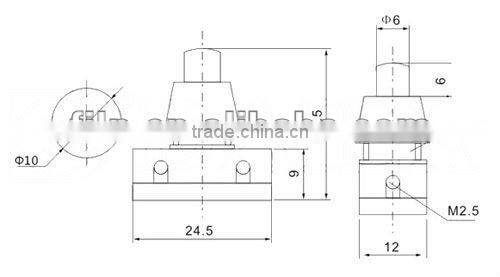 xb2 push button switches panel mounted YL6-46 station