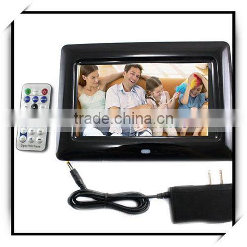 480 x 234DPI 7 Inch Wide Screen Super Thin LCD Big Digital Photo Frame White
