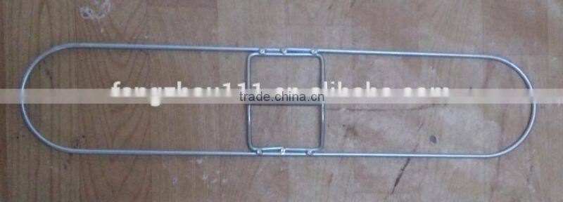 aluminum mop handle with iron clip, painting flat frame