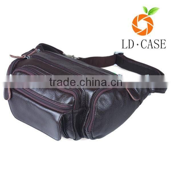 Good Quality Popular Bicycle Fashion Leather Waist Bags For Men
