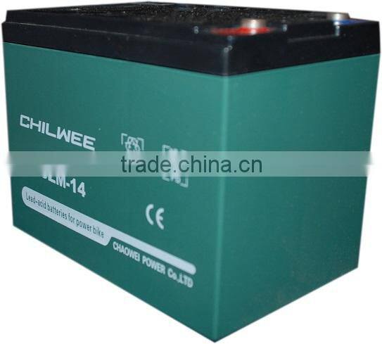 Chilwee MF Silicone gel deep cycle 12V14Ah/2Hr for electric bike and electric medical devices