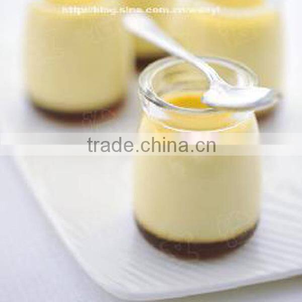 2014 100ml Mini glass pudding bottle milk bottle with plastic cap