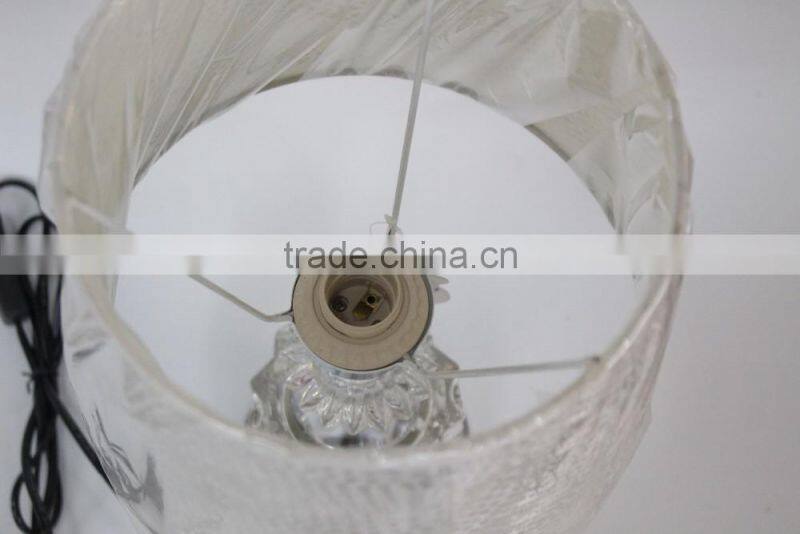 No.1 yiwu exporting commission agent wanted Fashion crystal bedside table lamps for bedroom/hotel
