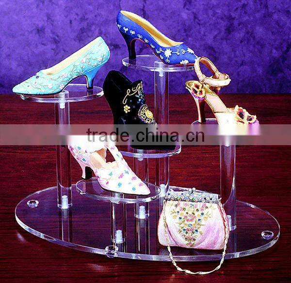Acrylic clear Shoes Display Platform