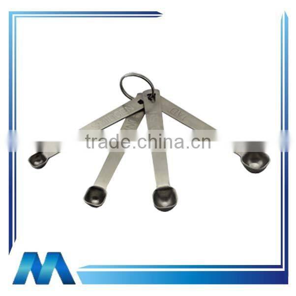 4PCS square stainless steel measuring spoon