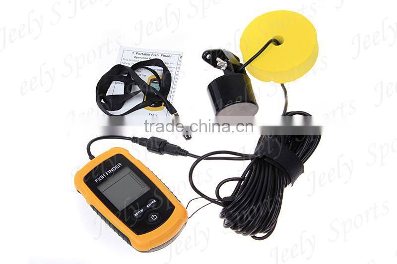 Portable Sonar LCD Fishing Finder Alarm 100M AP Waterproof