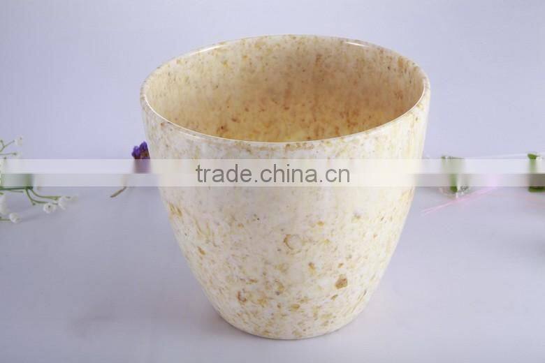 decorative plant pots indoor/flower pots wholesale/unbreakable melamine flower pot, decoration cheap flower pots