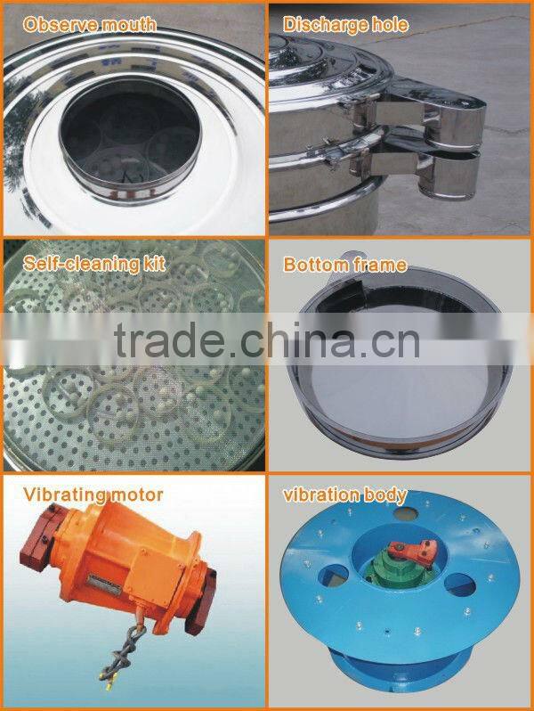 Stainless steel vibrating screen with small volume