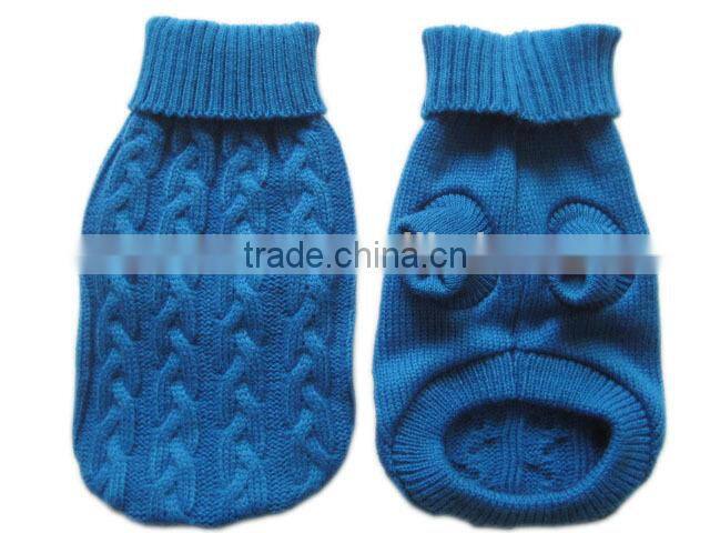 custom unique dog sweater,cable knit pattern(14ST003)