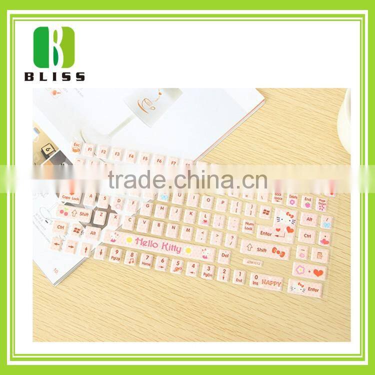 Custom Note Book Decorative Arabic Lapto Keyboard label fluorescent keyboard sticker