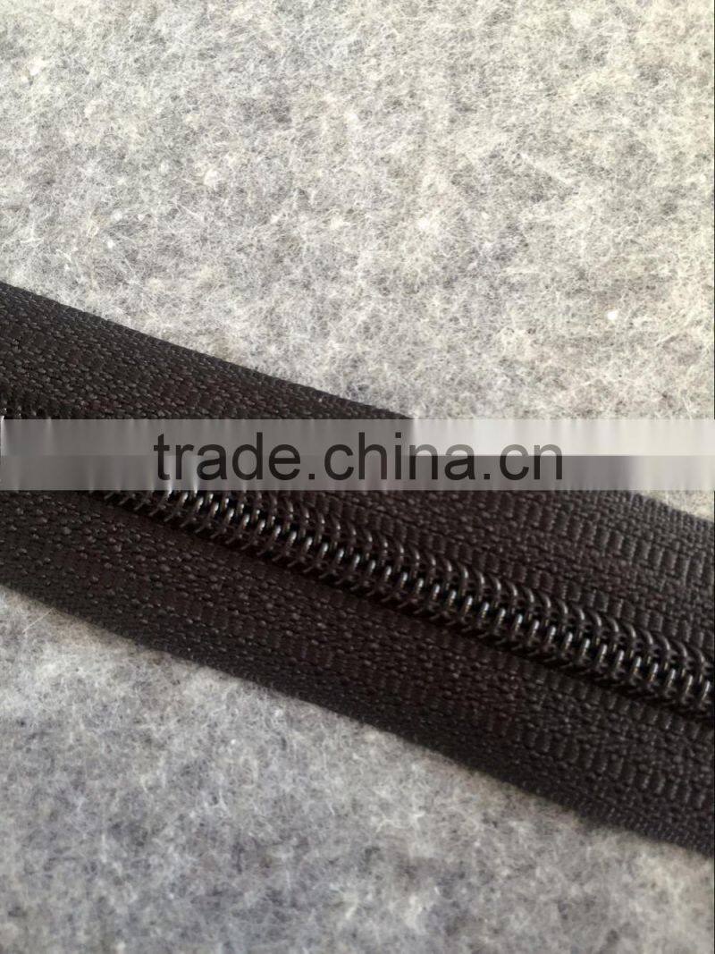 Customized length 5# water proof nylon zipper dull finishing --- imported coating film