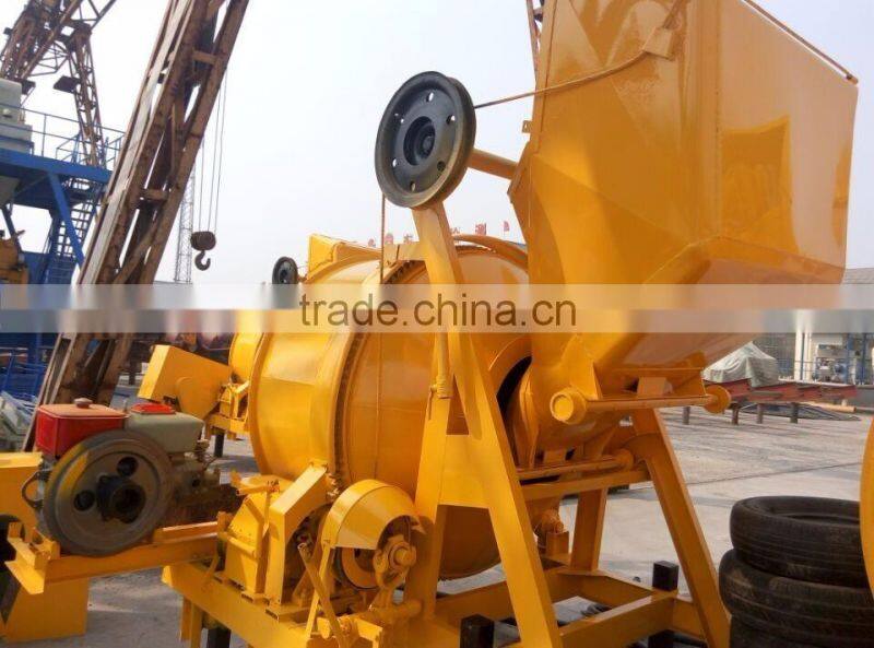 Popular sales advanced concrete mixer with lift and hopper in high quality and good price