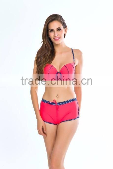 2017 model women high waist ladies swim wear
