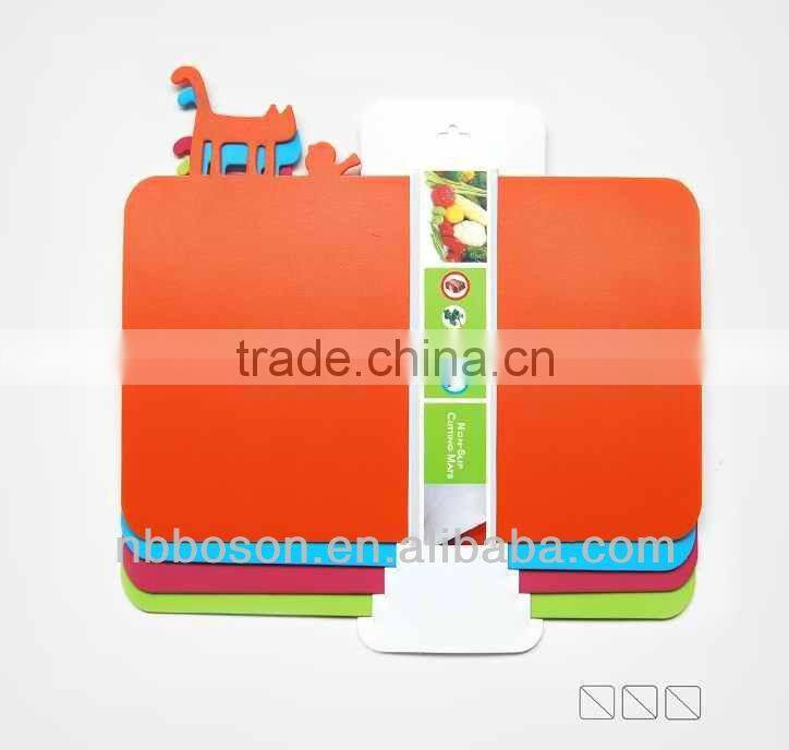 4pc plastic cutting mats